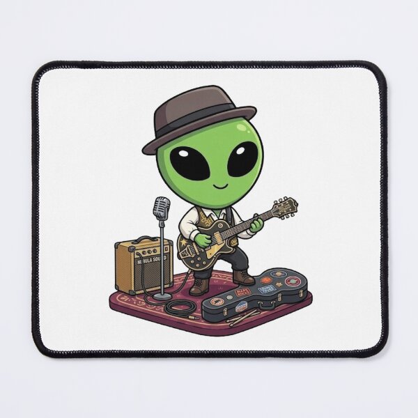 Item preview, Cute Musician Alien | Kawaii Musician Style designed and sold by fedetrev.