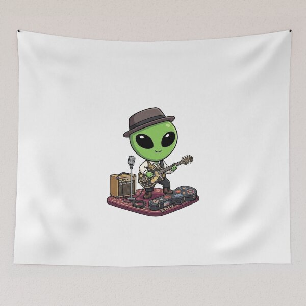 Item preview, Cute Musician Alien | Kawaii Musician Style designed and sold by fedetrev.