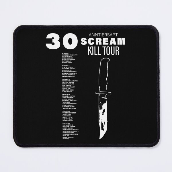 Item preview, Scream 7 Kill Tour 30Th Anniversary Black Back designed and sold by badrkoussi.