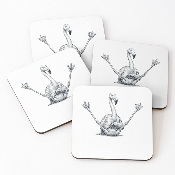 Item preview, Funny Flamingo Yoga Pose Animal Lover Meme designed and sold by DoodleTortle.