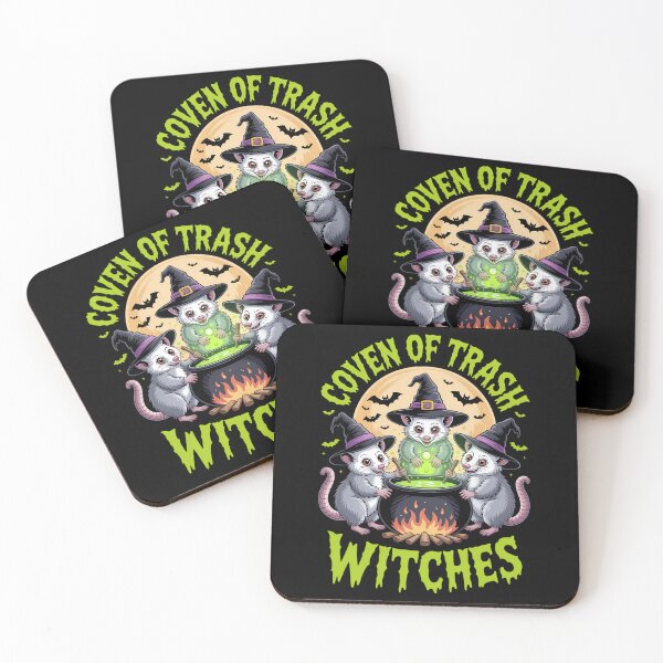 Item preview, Trash Witches Opossum Spooky Halloween designed and sold by papertaless.
