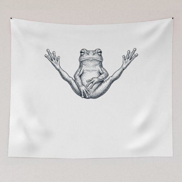 Item preview, Funny Frog Yoga Pose Animal Lover Meme designed and sold by DoodleTortle.