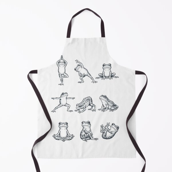 Item preview, Vintage Frog Yoga Poses Funny Meditation Animal Lover designed and sold by DoodleTortle.
