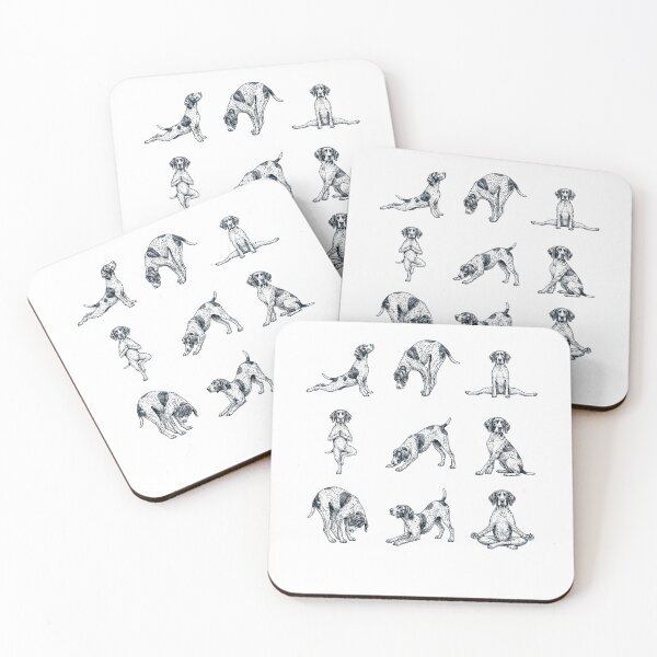 Item preview, Vintage German Shorthaired Pointer Yoga Poses Funny Meditation Dog Mom Lover designed and sold by DoodleTortle.