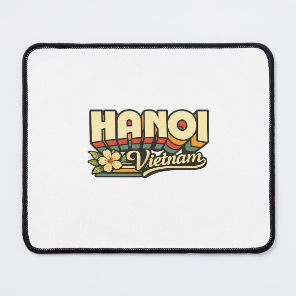Item preview, Hanoi Vietnam Old Quarter Hoan Kiem Lake Vintage Travel Typography designed and sold by Places On Earth.