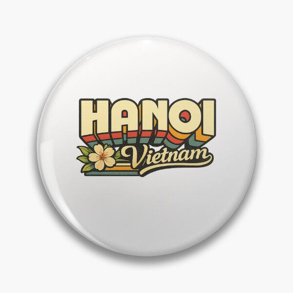 Item preview, Hanoi Vietnam Old Quarter Hoan Kiem Lake Vintage Travel Typography designed and sold by Places On Earth.
