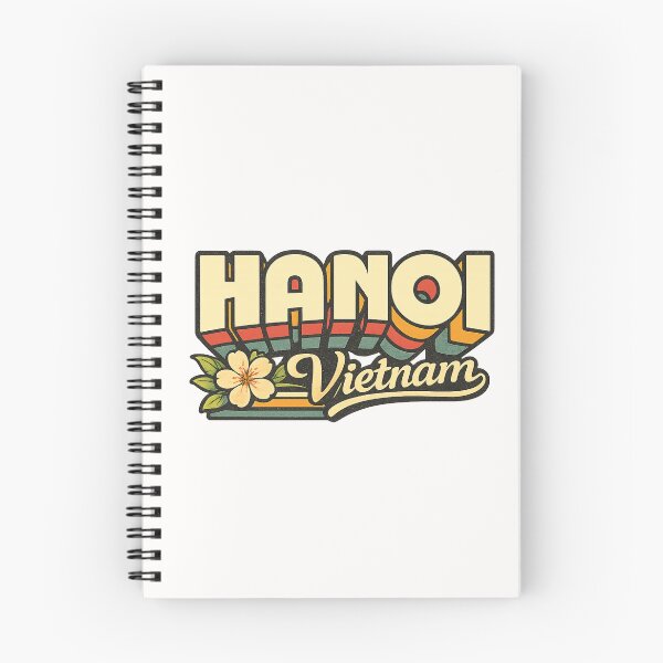 Item preview, Hanoi Vietnam Old Quarter Hoan Kiem Lake Vintage Travel Typography designed and sold by Places On Earth.