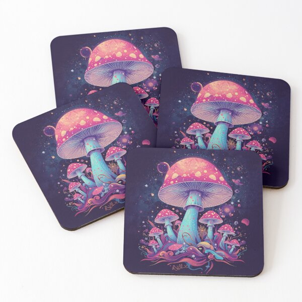 Item preview, Cosmic Mushroom Galaxy – Psychedelic Space Illustration  designed and sold by catcurio.