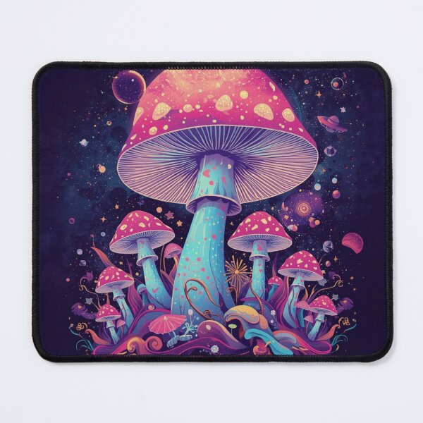 Item preview, Cosmic Mushroom Galaxy – Psychedelic Space Illustration designed and sold by catcurio.