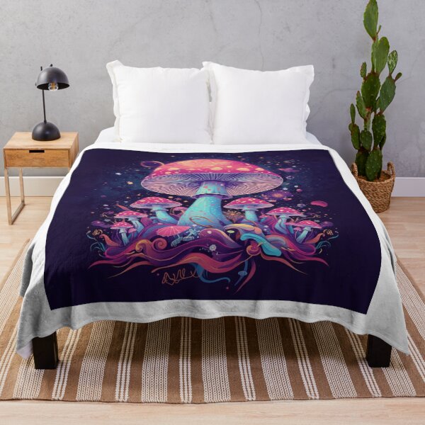 Item preview, Cosmic Mushroom Galaxy – Psychedelic Space Illustration designed and sold by catcurio.