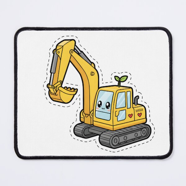 Item preview, Cute Baby Excavator Sticker designed and sold by 4AGift.