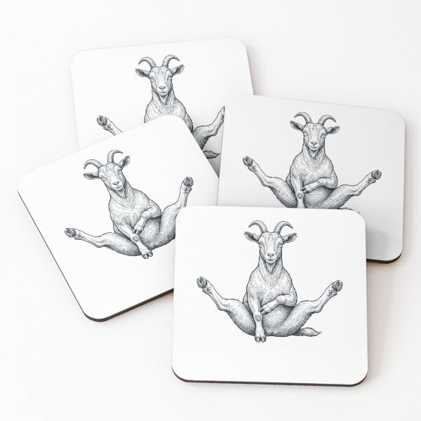 Item preview, Funny Goat Yoga Pose Animal Lover Meme designed and sold by DoodleTortle.