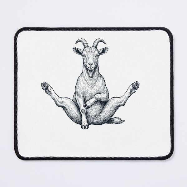 Item preview, Funny Goat Yoga Pose Animal Lover Meme designed and sold by DoodleTortle.