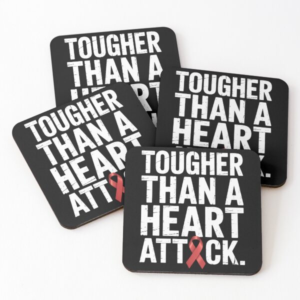 Item preview, Tougher Than A Heart Attack Heart Disease Awareness CHD designed and sold by papertaless.