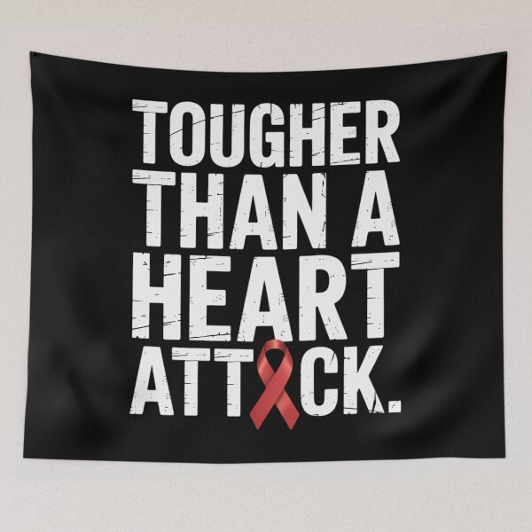 Item preview, Tougher Than A Heart Attack Heart Disease Awareness CHD designed and sold by papertaless.