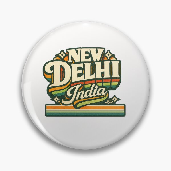 Item preview, New Delhi India Connaught Place Rajpath Heritage Typography designed and sold by Places On Earth.
