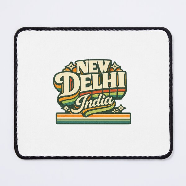 Item preview, New Delhi India Connaught Place Rajpath Heritage Typography designed and sold by Places On Earth.