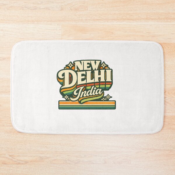 Item preview, New Delhi India Connaught Place Rajpath Heritage Typography designed and sold by Places On Earth.
