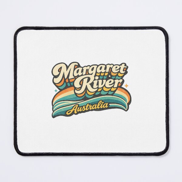 Item preview, Margaret River Australia Surf Coast Vineyards Western Australia Typography designed and sold by Places On Earth.