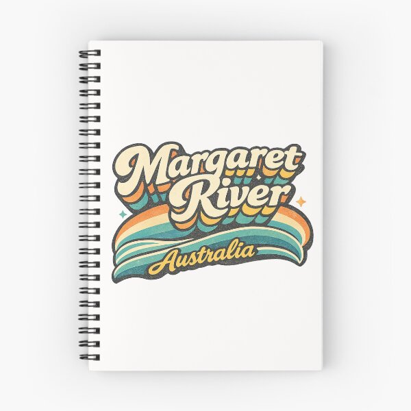 Item preview, Margaret River Australia Surf Coast Vineyards Western Australia Typography designed and sold by Places On Earth.