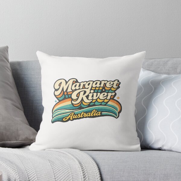 Item preview, Margaret River Australia Surf Coast Vineyards Western Australia Typography designed and sold by Places On Earth.