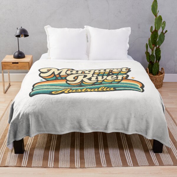 Item preview, Margaret River Australia Surf Coast Vineyards Western Australia Typography designed and sold by Places On Earth.