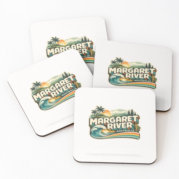 Item preview, Margaret River Australia Indian Ocean Coastline Western Australia Typography designed and sold by Places On Earth.
