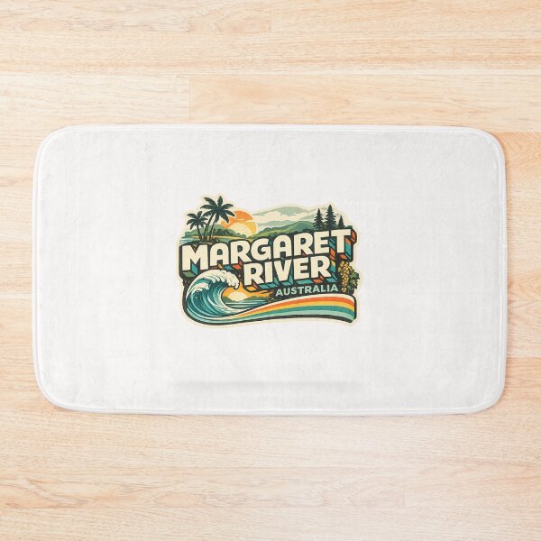 Item preview, Margaret River Australia Indian Ocean Coastline Western Australia Typography designed and sold by Places On Earth.
