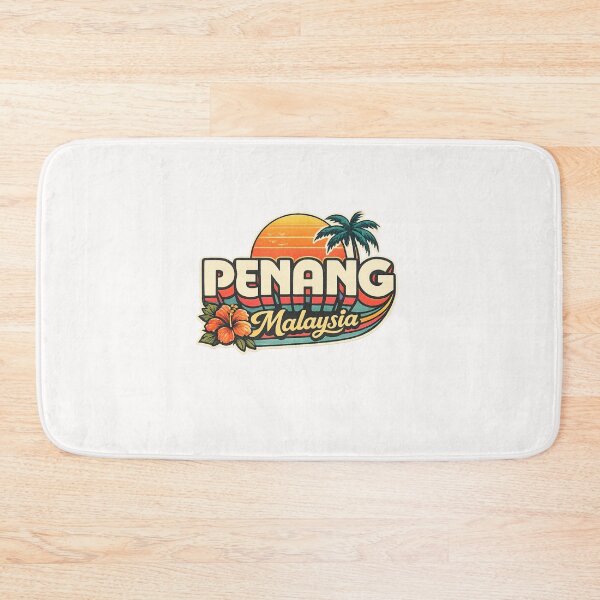 Item preview, Penang Malaysia George Town Tropical Coast Heritage Typography designed and sold by Places On Earth.