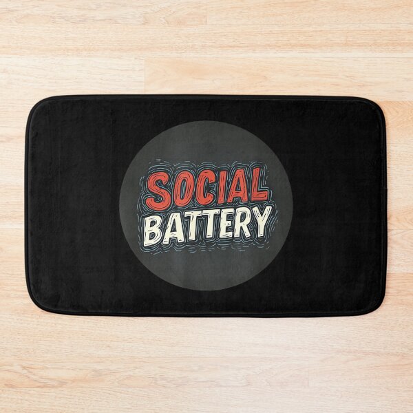 Item preview, Fun Social Battery Statement designed and sold by JohnVBurks.