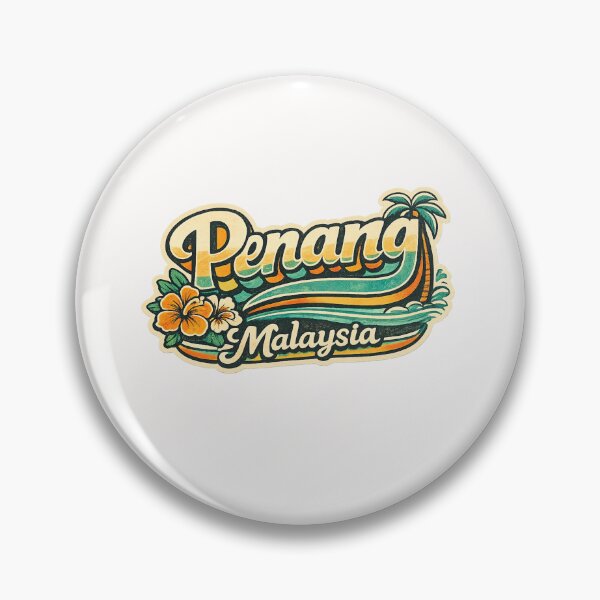 Item preview, Penang Malaysia Tropical Coastline George Town Heritage Typography designed and sold by Places On Earth.