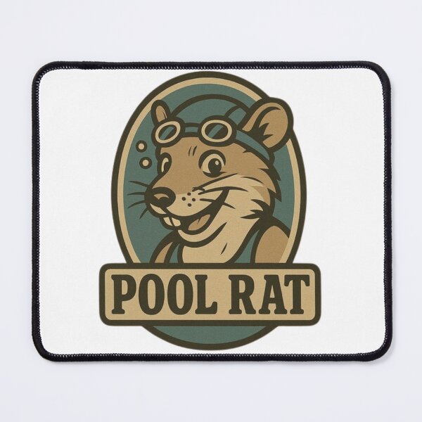 Item preview, Pool Rat | Vintage Swammer Humor for Masters Swimmers designed and sold by Powered By Chlorine.