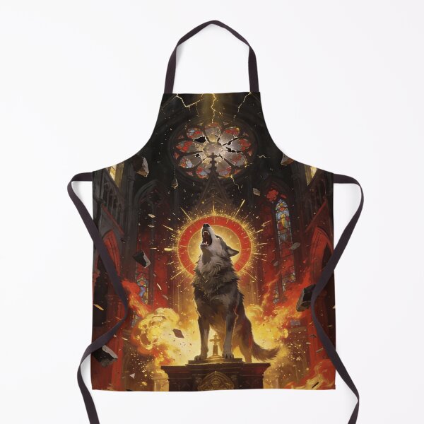Item preview, Wolf Consecrates Cathedral in Sacred Explosion designed and sold by GeoWhimsy Studio.