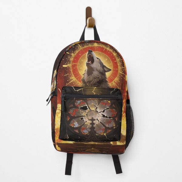 Item preview, Wolf Consecrates Cathedral in Sacred Explosion designed and sold by GeoWhimsy Studio.