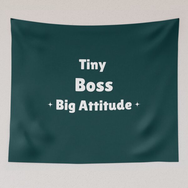 Item preview, Funny Toddler Mom Shirt – Tiny Boss Big Attitude designed and sold by SarcasmFuel.