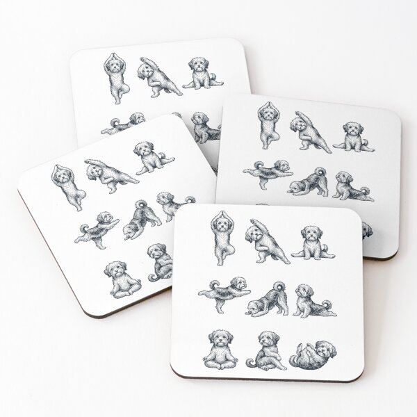 Item preview, Vintage Havanese Yoga Poses Funny Meditation Dog Mom Lover designed and sold by DoodleTortle.
