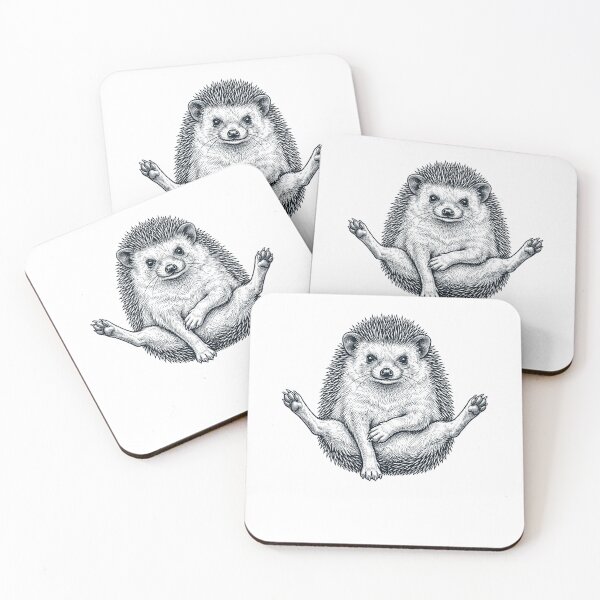 Item preview, Funny Hedgehog Yoga Pose Animal Lover Meme designed and sold by DoodleTortle.