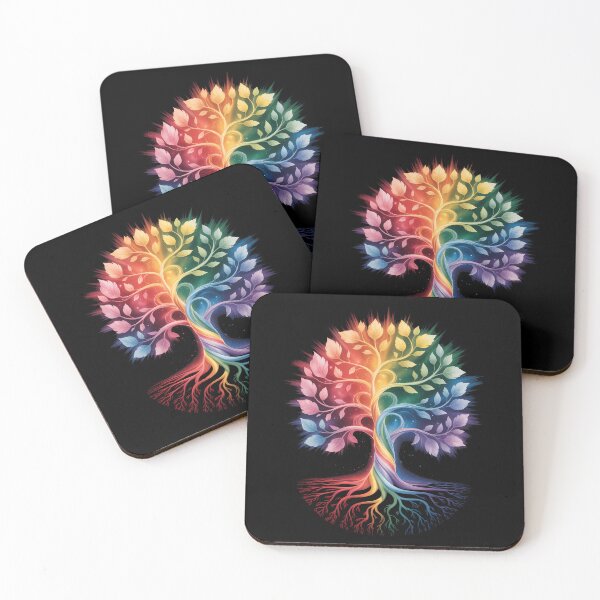 Item preview, Tree Life Rainbow LGBT Cool Gay Pride Flag Ally designed and sold by papertaless.
