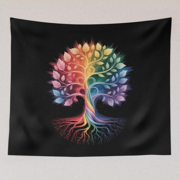 Item preview, Tree Life Rainbow LGBT Cool Gay Pride Flag Ally designed and sold by papertaless.