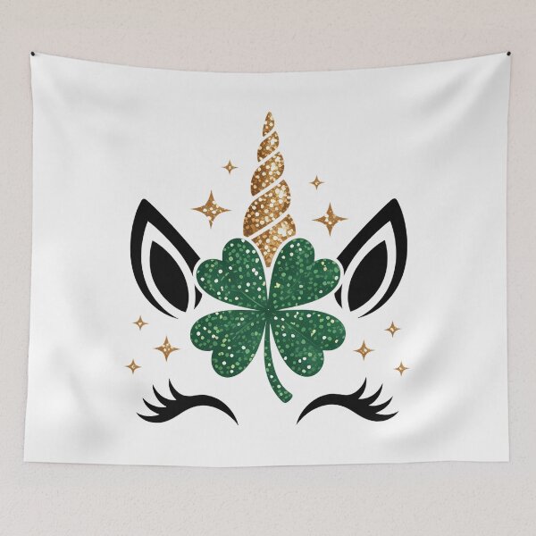 Item preview, Unicorn Face St Patrick's Day designed and sold by papertaless.