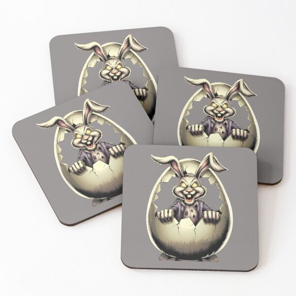 Item preview, Evil Easter Bunny Hatching from Creepy Egg designed and sold by Art-Arcade6.