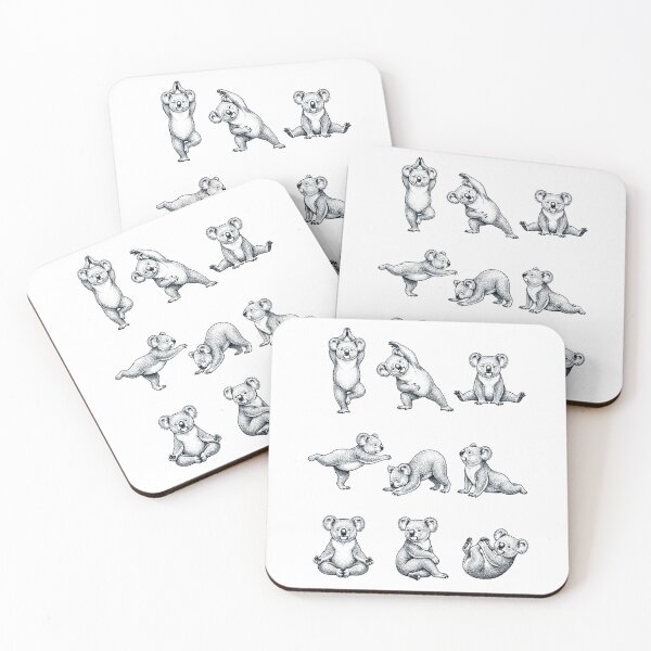 Item preview, Vintage Koala Yoga Poses Funny Meditation Animal Lover designed and sold by DoodleTortle.