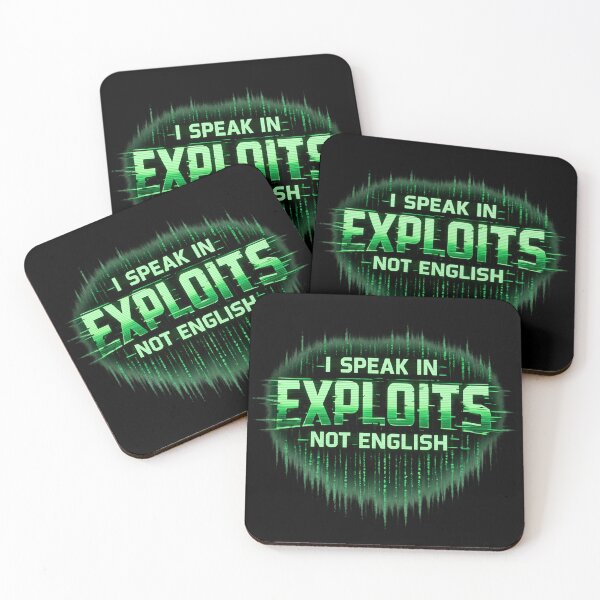 Item preview, I Speak in Exploits Not English – Hacker Code Tech Humor designed and sold by SidTastic .