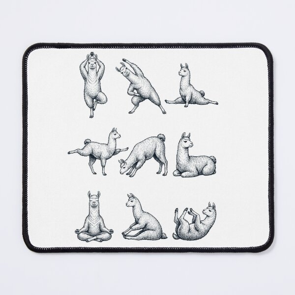 Item preview, Vintage Llama Yoga Poses Funny Meditation Animal Lover designed and sold by DoodleTortle.