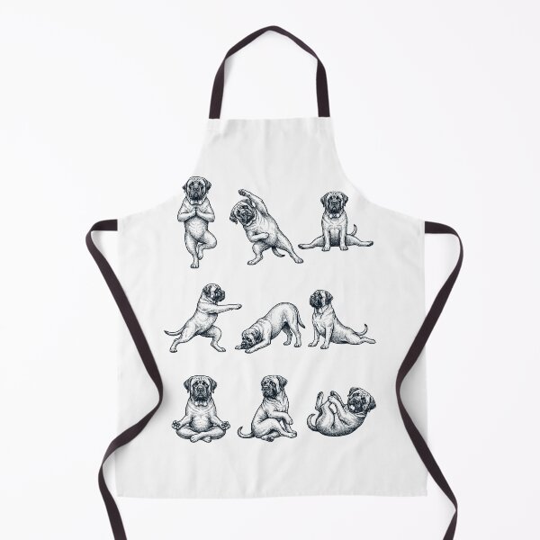 Artikelvorschau, Vintage-Mastiff-Yoga-Posen, lustige Meditation, Hundemama-Liebhaber entworfen und verkauft von DoodleTortle.
