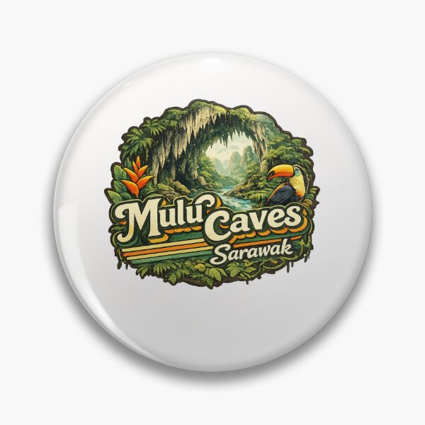 Item preview, Mulu Caves Sarawak Borneo Rainforest Clearwater Cave Deer Cave Landscape designed and sold by Places On Earth.