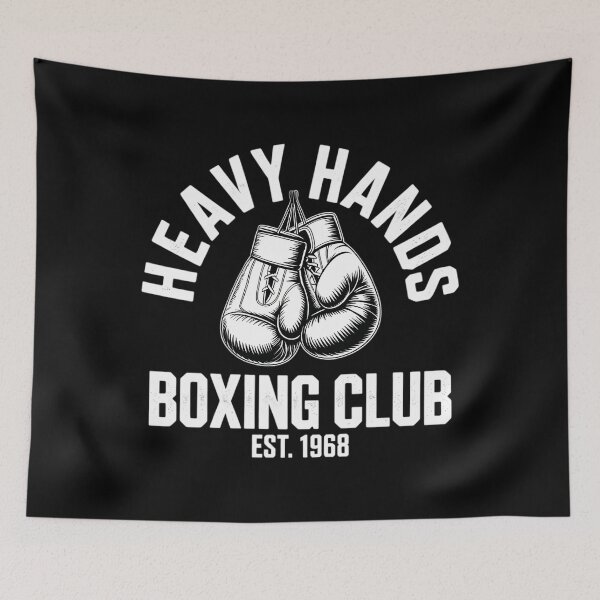Item preview, Logotipo moderno del club de boxeo Heavy Hands designed and sold by papertaless.