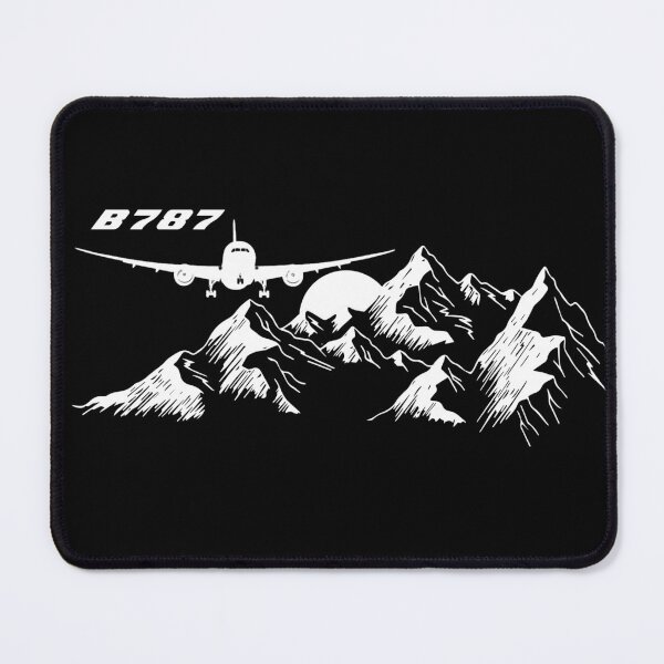 Item preview, B787 Mountain Flight Aviation T-Shirt designed and sold by Emberglowo.