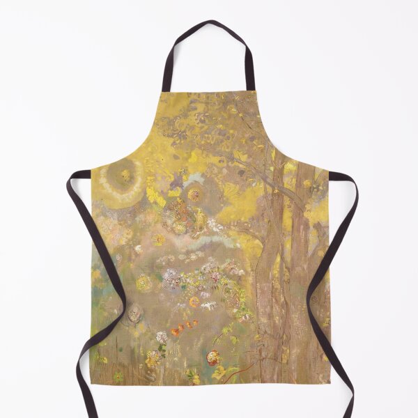 Item preview, Odilon Redon. Trees on a yellow background designed and sold by likiska.