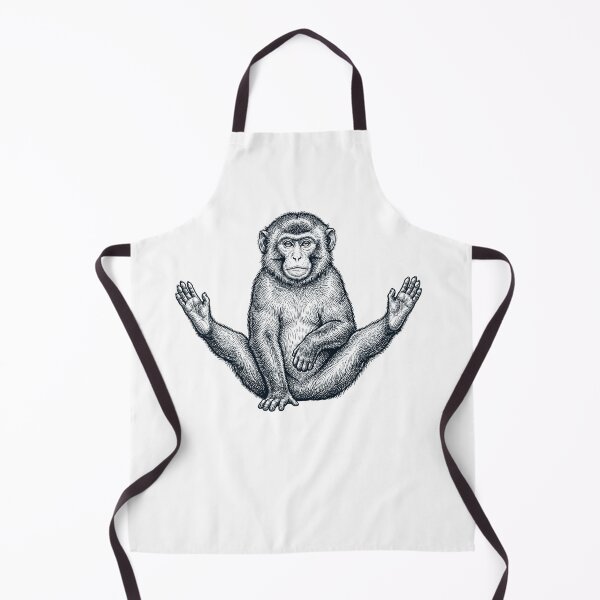 Item preview, Funny Monkey Yoga Pose Animal Lover Meme designed and sold by DoodleTortle.